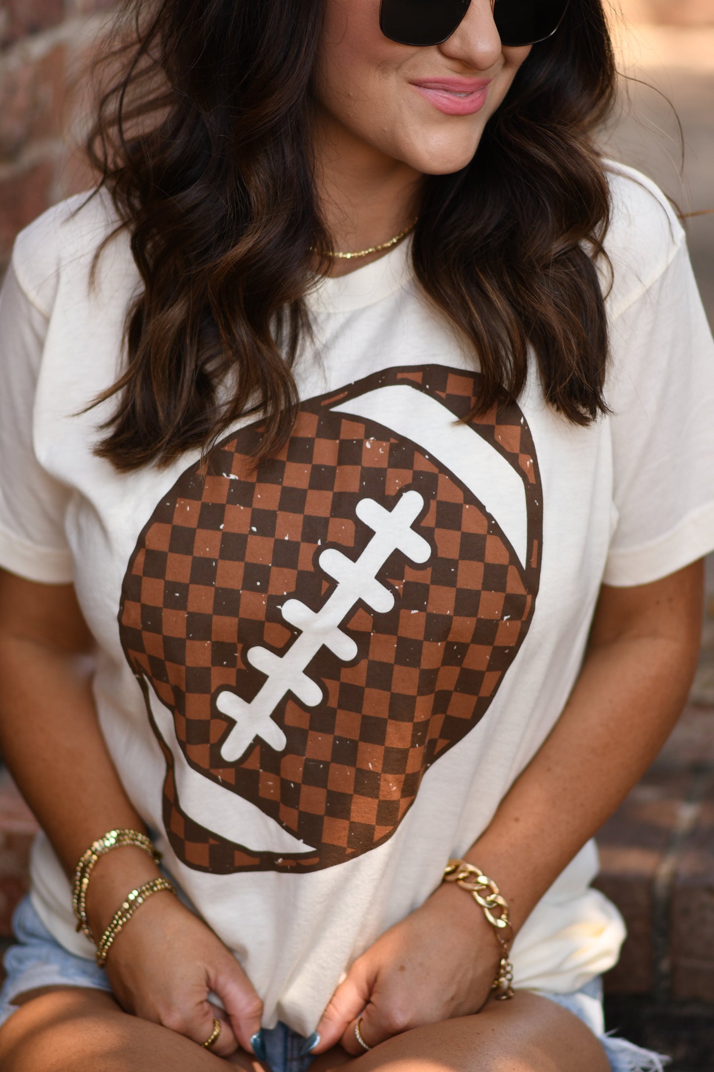 *SALE* RTS Checkered Football Tee
