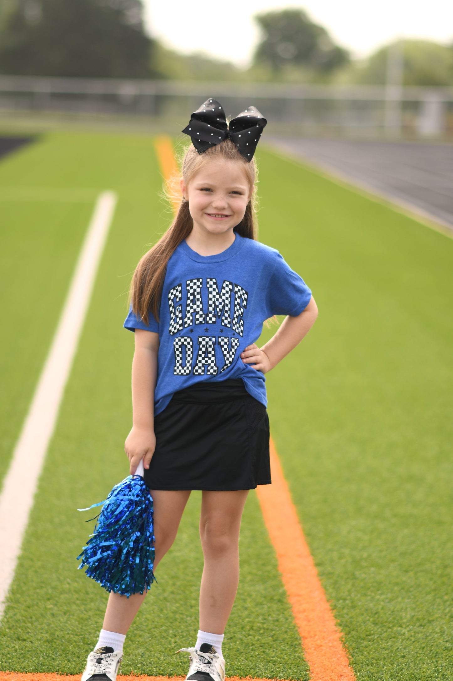 *SALE* RTS Blue Checkered Game Day Tee