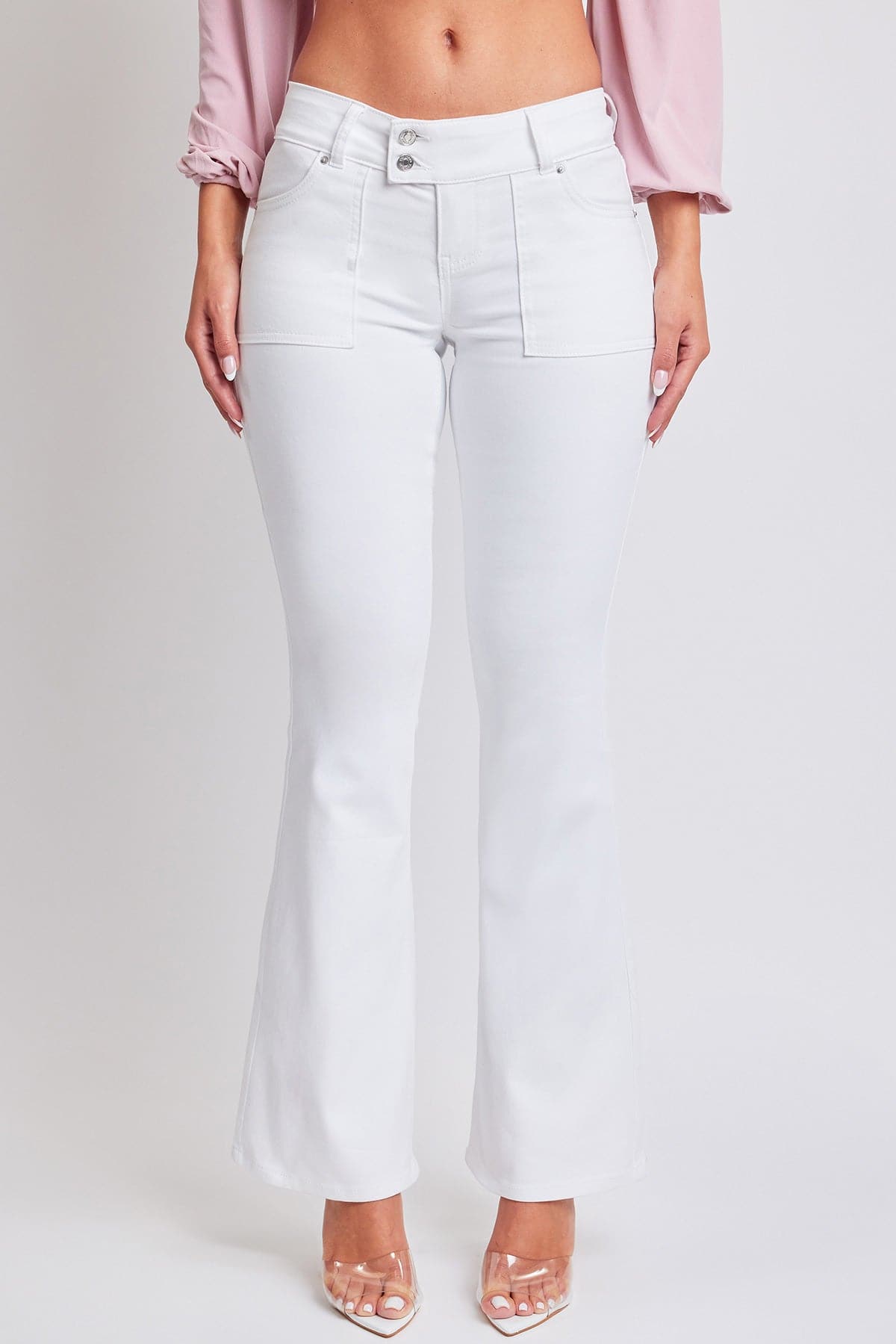 Women's Flare Flap Back Pocket Jeans
