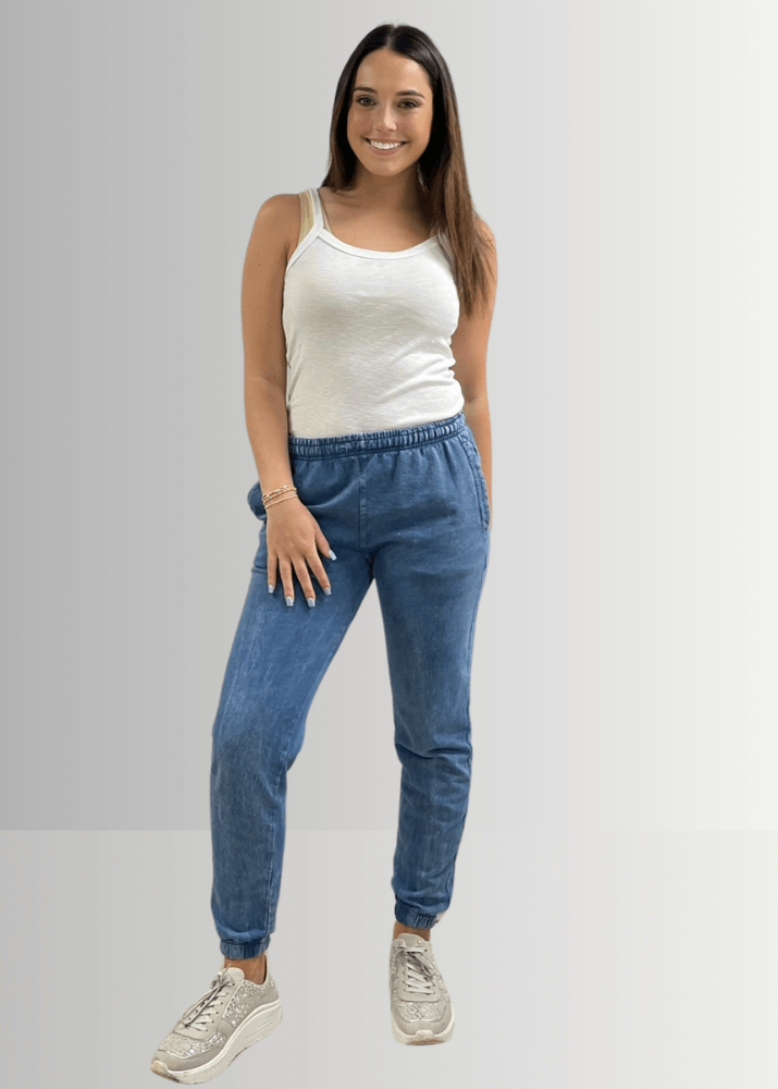 All Day French Terry Pocket Joggers in Mauve