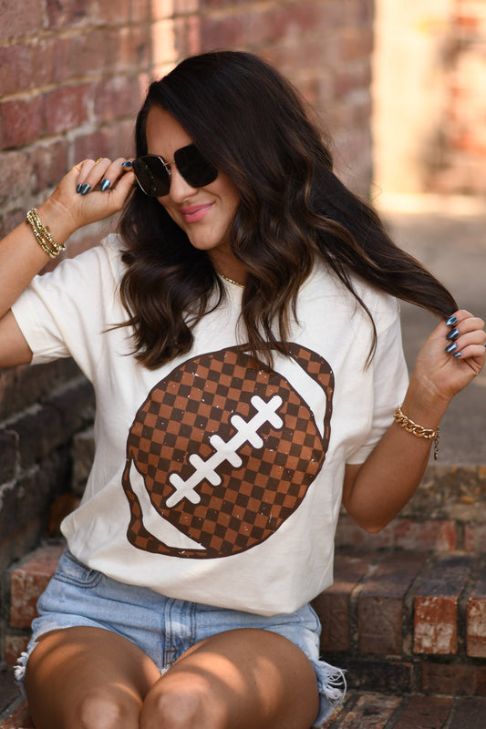 *SALE* RTS Checkered Football Tee