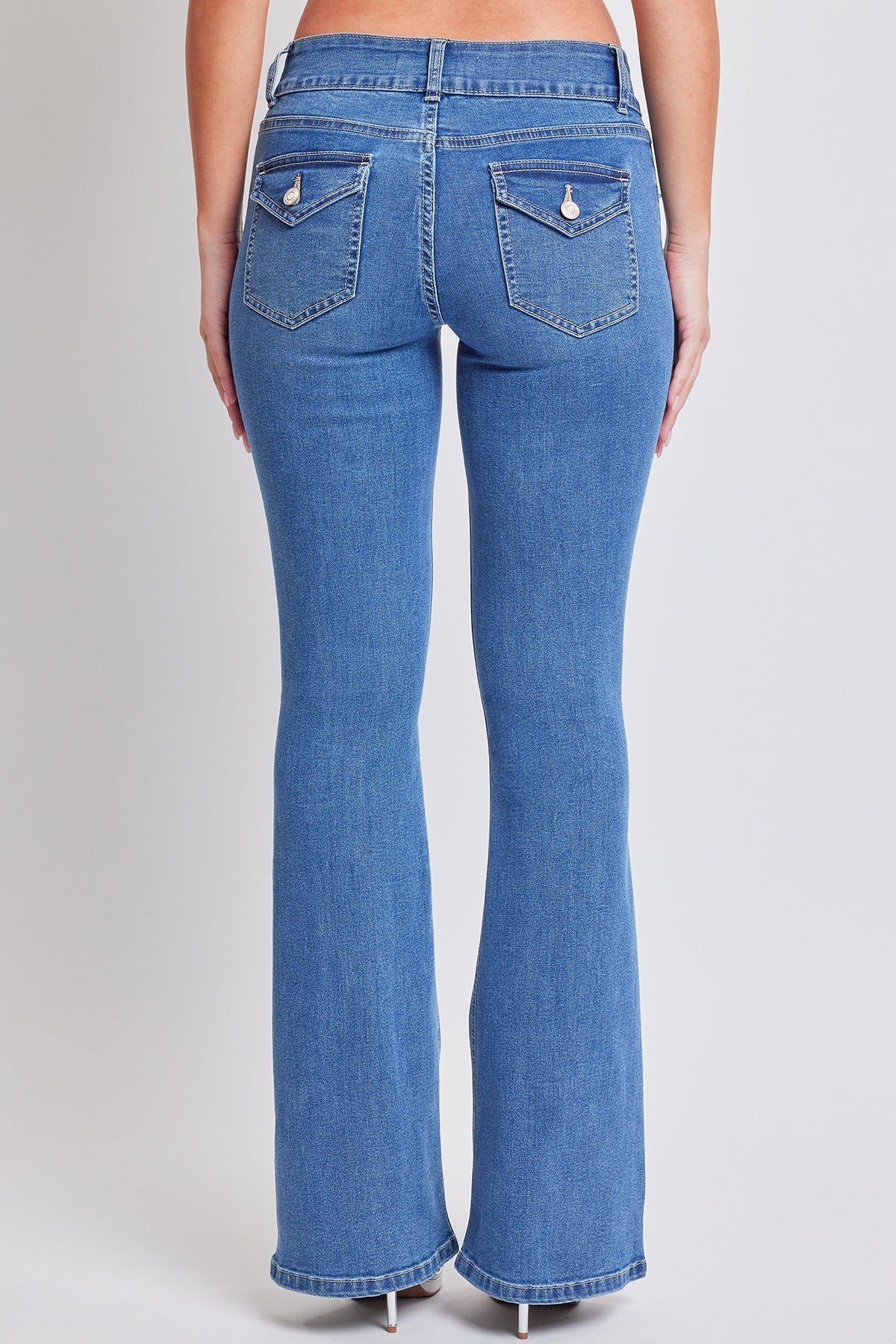 Women's Flare Flap Back Pocket Jeans