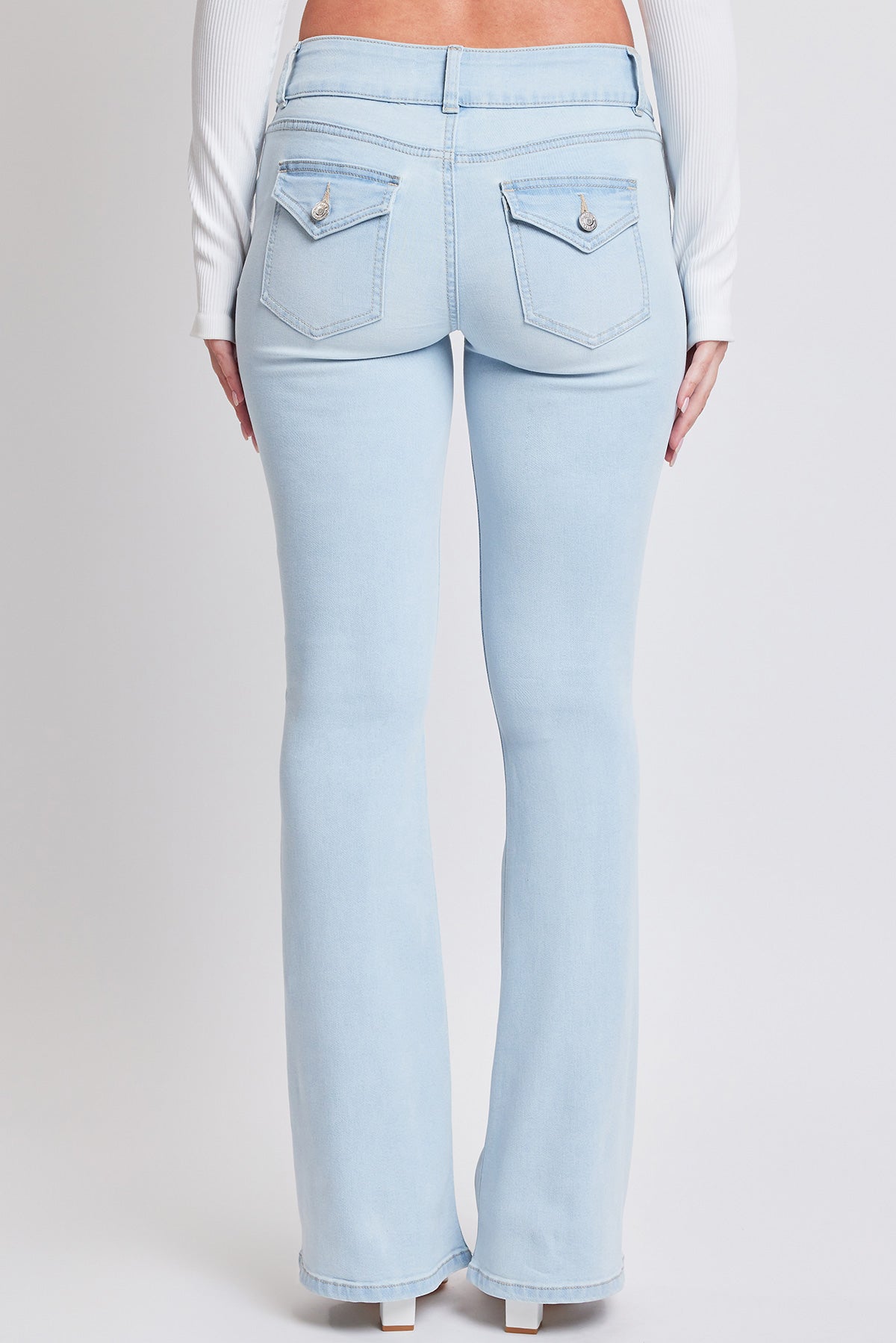 Women's Flare Flap Back Pocket Jeans